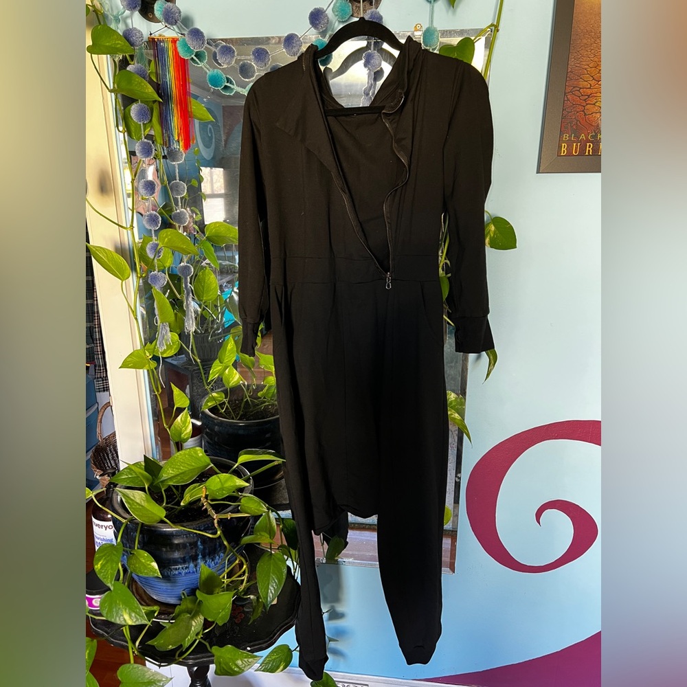 Black oversized, romper size small